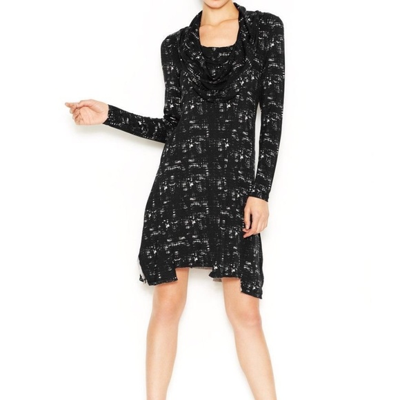 Long Sleeve Cowl Dress